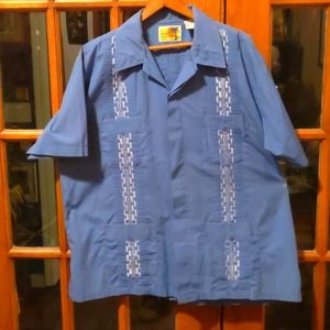 Haband guayabera button down Cabana shirt vintage